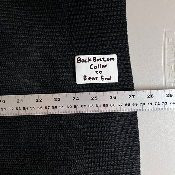 Reigning Champ Wool Shawl Collar Rib Knit Cardigan - Men's Size M - Black - Picture 10 of 10